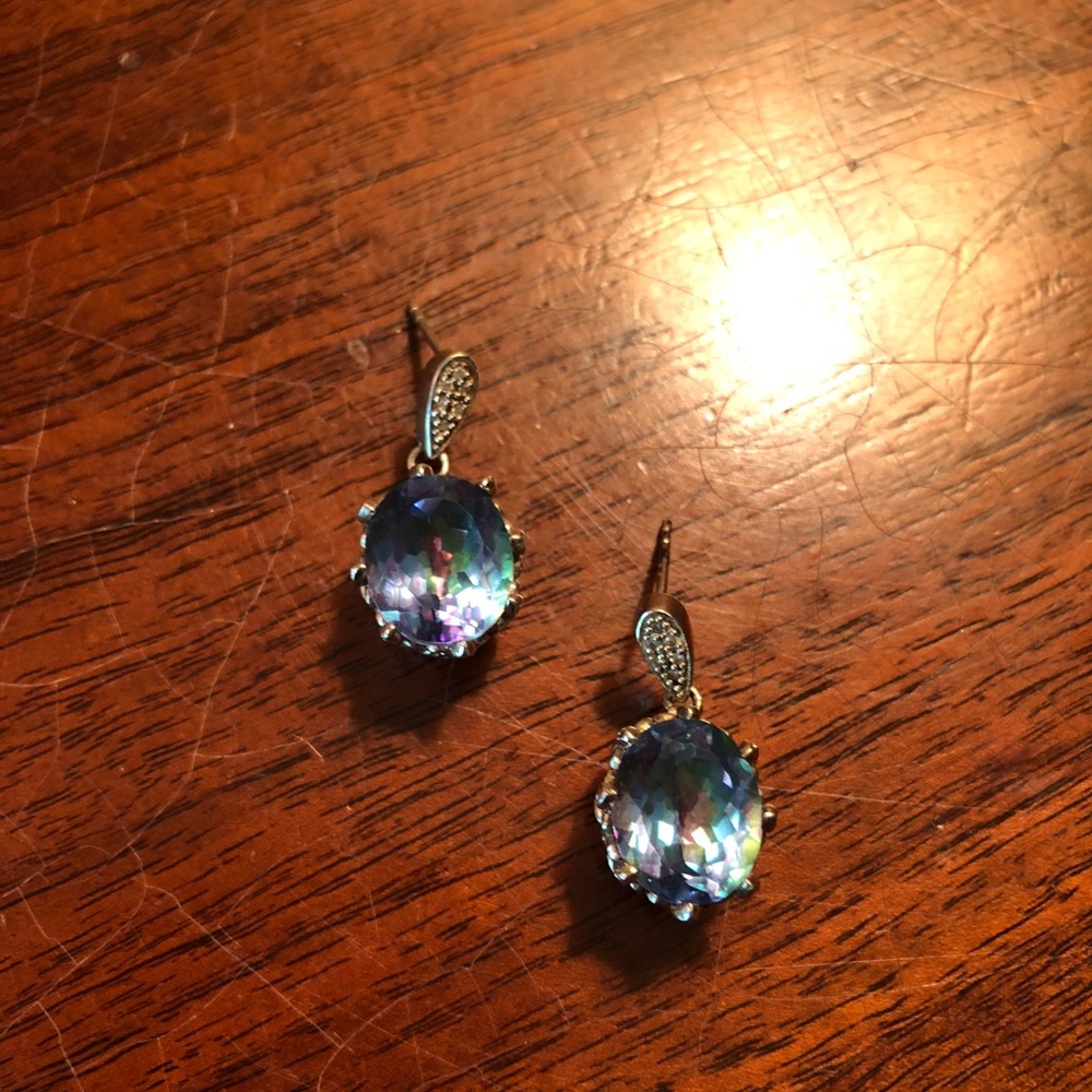 Sterling Silver Mystic Fire Topaz Earrings❤️